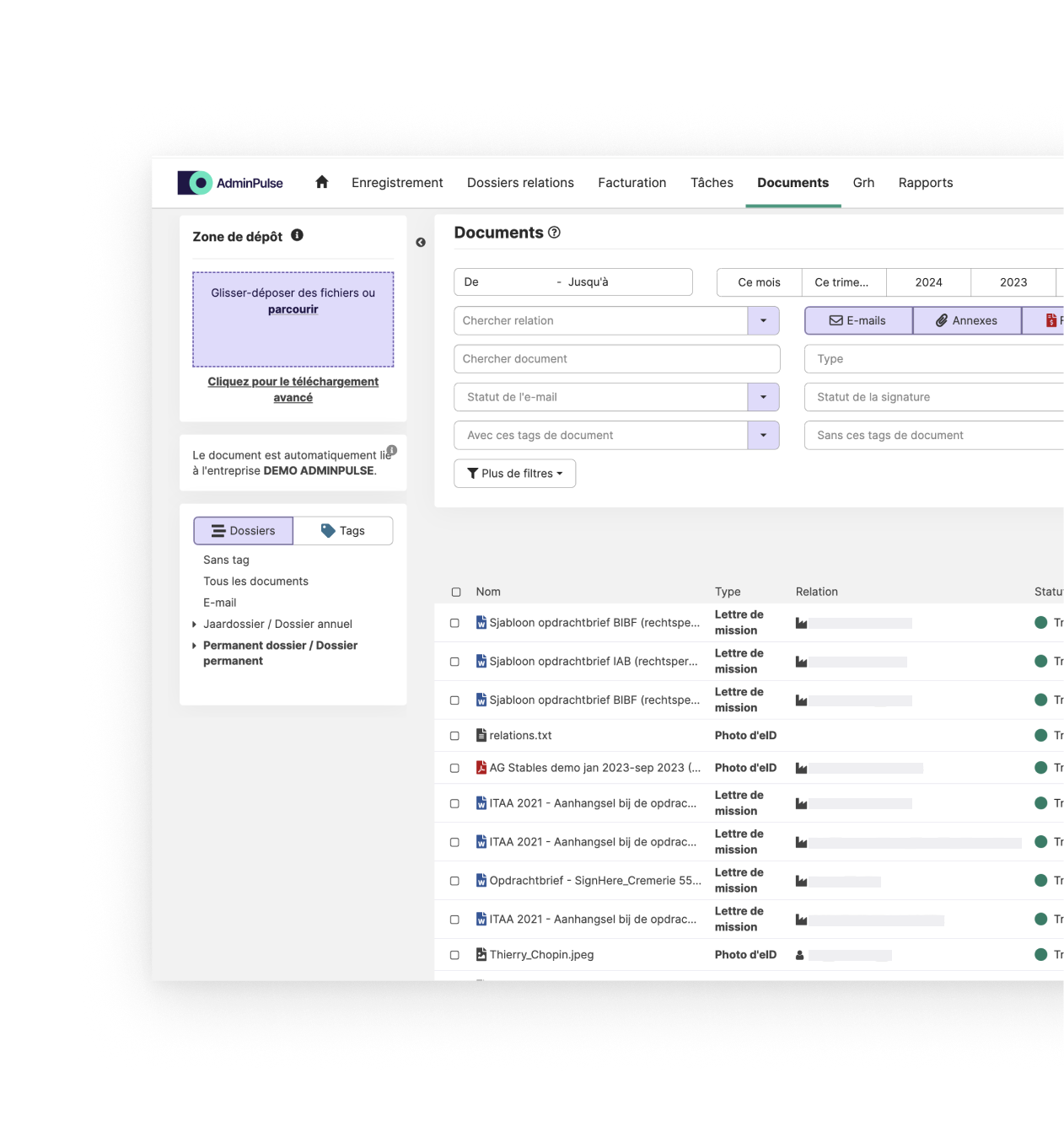 Gestion des documents pour les experts-comptables