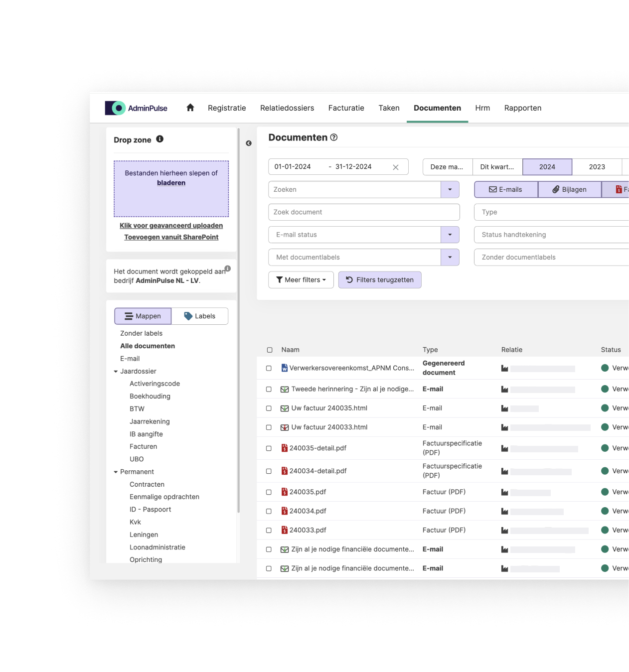 Documentbeheer voor accountants en administratiekantoren