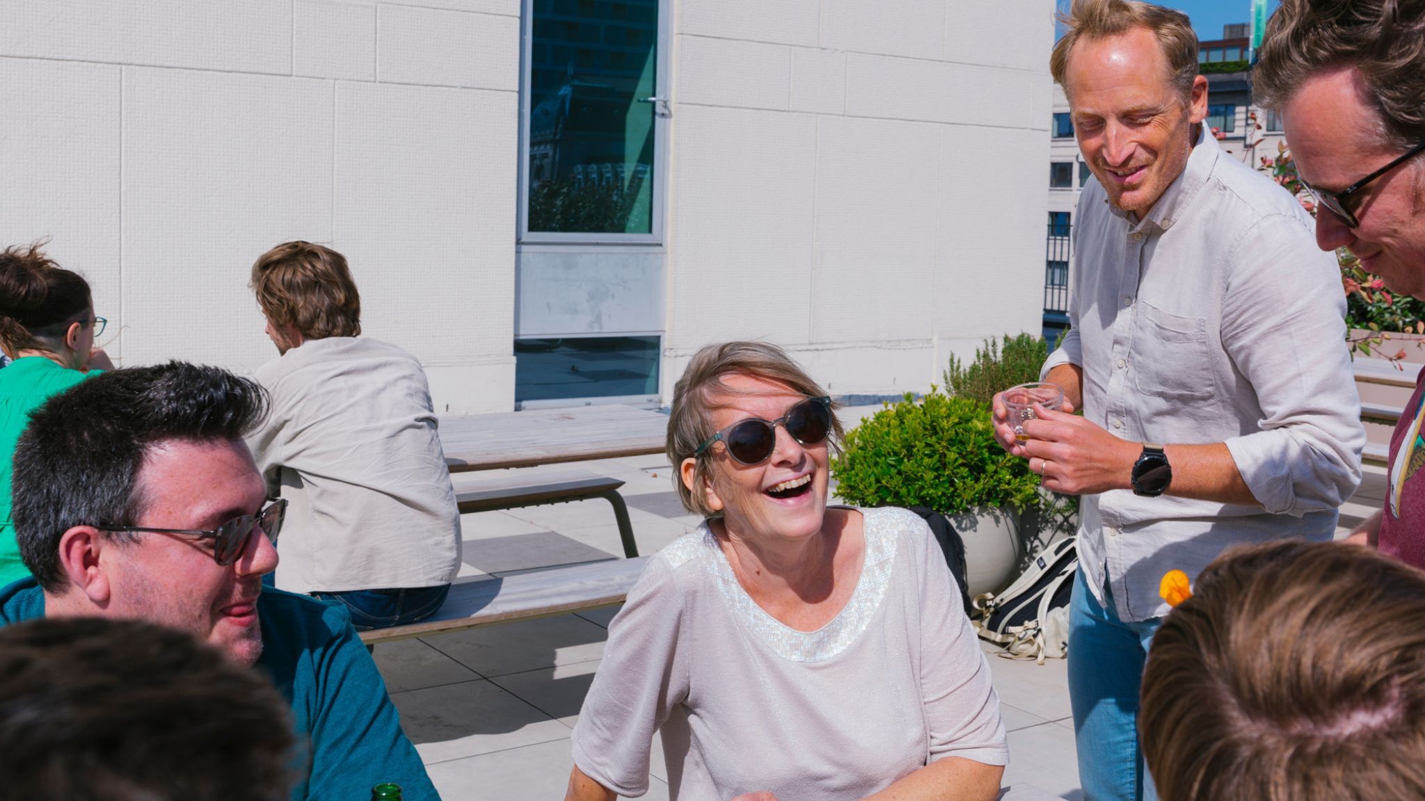 Kenji Carla Filip buiten