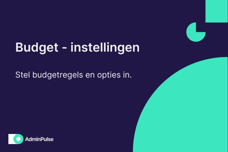 Budget instellingen BE-NL