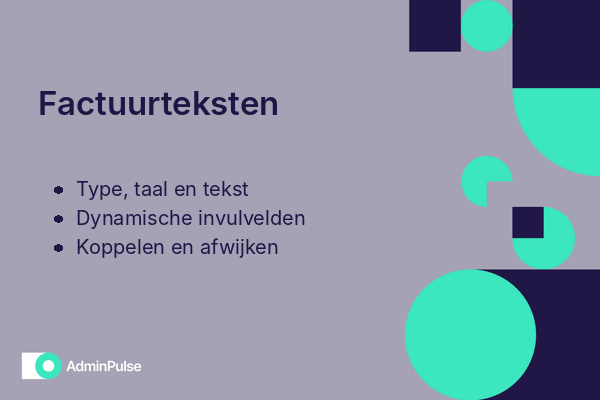 Factuurteksten