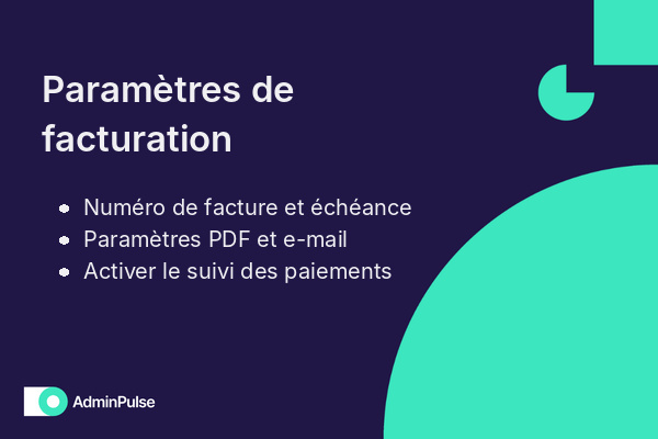 Paramètres de facturation