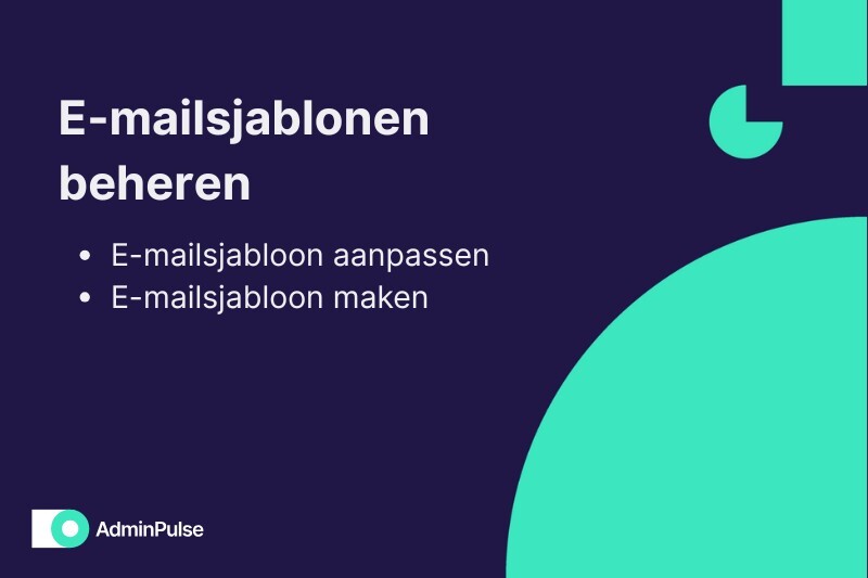 E-mailsjablonen beheren BE-NL