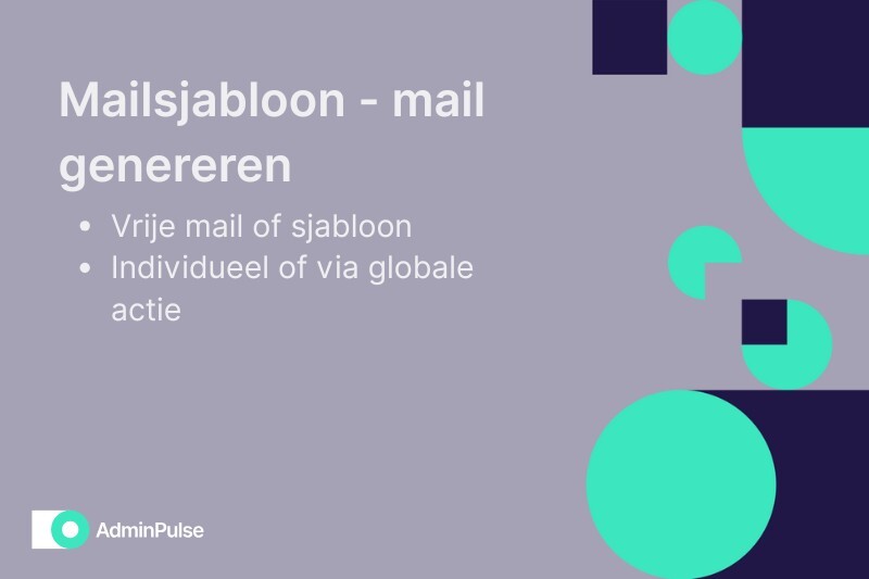 Mailsjabloon - mail genereren