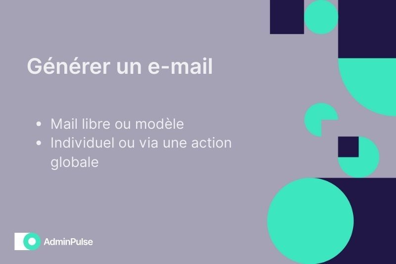Génerer un e-mail