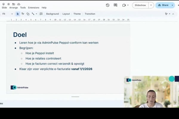 AdminPulse & Peppol webinar NL