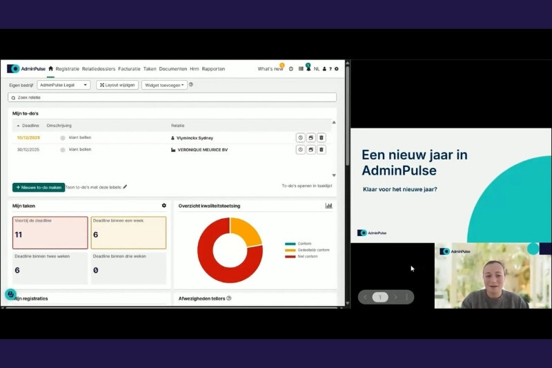 Een nieuw jaar in AdminPulse